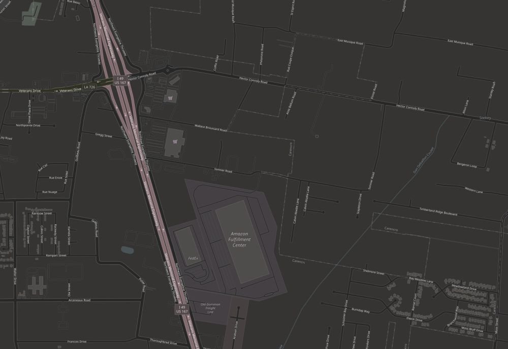 Map of 401 Sonnier Rd., Carencro, LA 70520